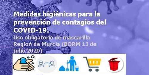 Medidas higiénicas y uso de mascarilla